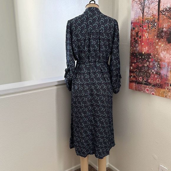 Joie Courtney Dress in Navy Blazer Multi Size M - Picture 7 of 13